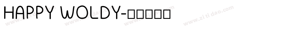 HAPPY WOLDY字体转换